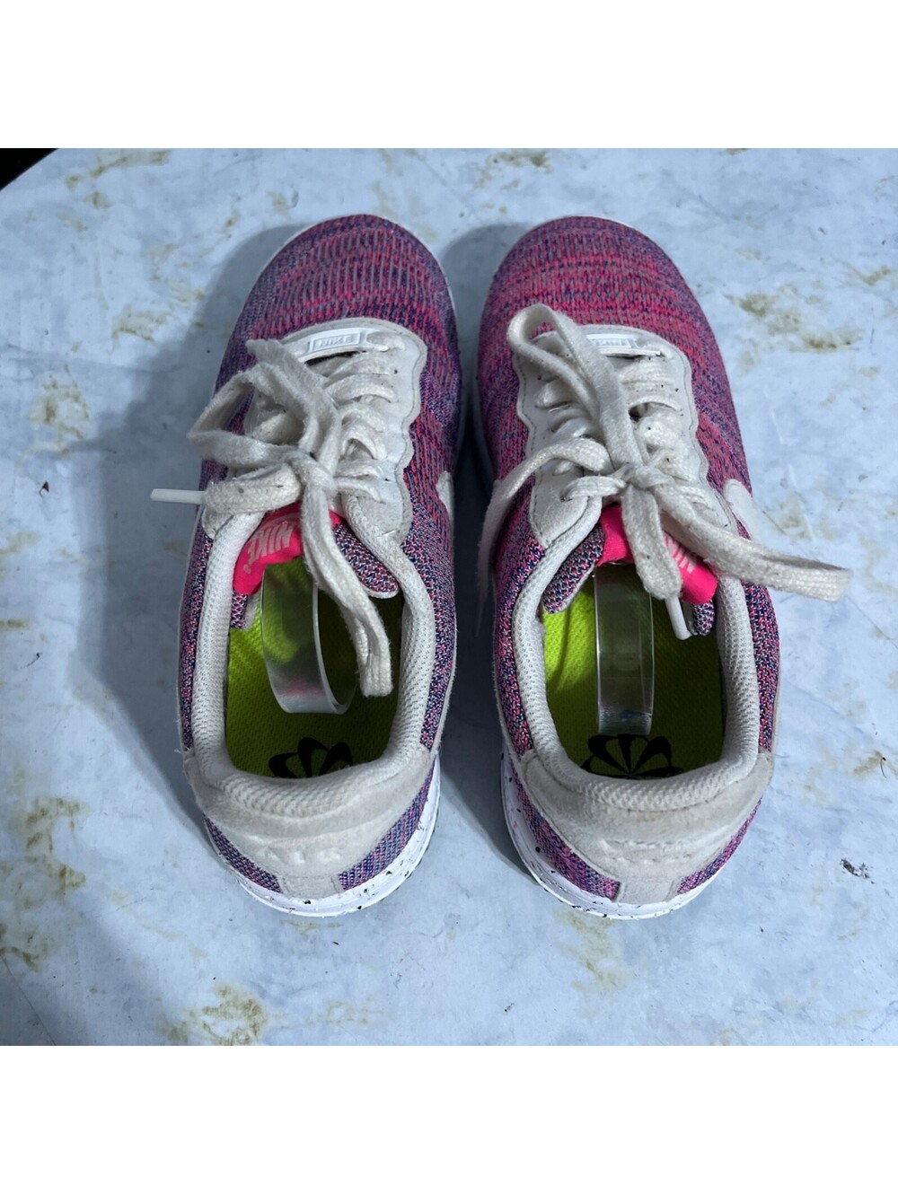 Nike Air Force 1 Crater Flyknit Womens Sz 7.5 Shoes Pink Purple Colorful Sneaker - Picture 7 of 14